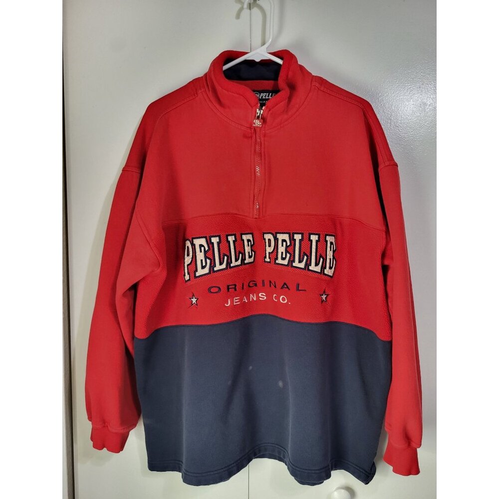 PELLE PELLE Marc Buchanan VTG Y2K 90s Pullover Streetwear Hip Hop Urban XL - Picture 1 of 9